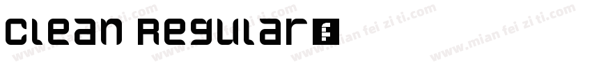 Clean Regular字体转换